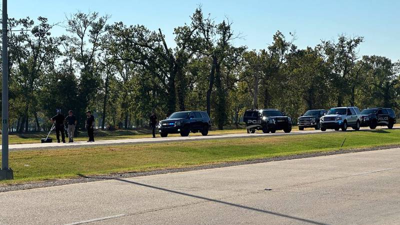 At least one person was struck by a vehicle on Arthur Ray Teague Parkway about halfway between...