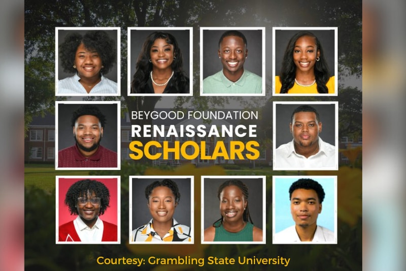 10 Grambling State University students received scholarships.